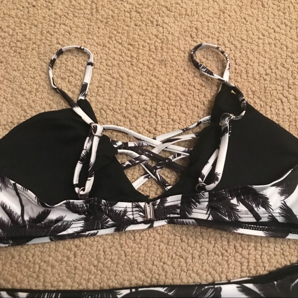 Two Piece Palm Tree Print Bikini - Picture 3 of 6